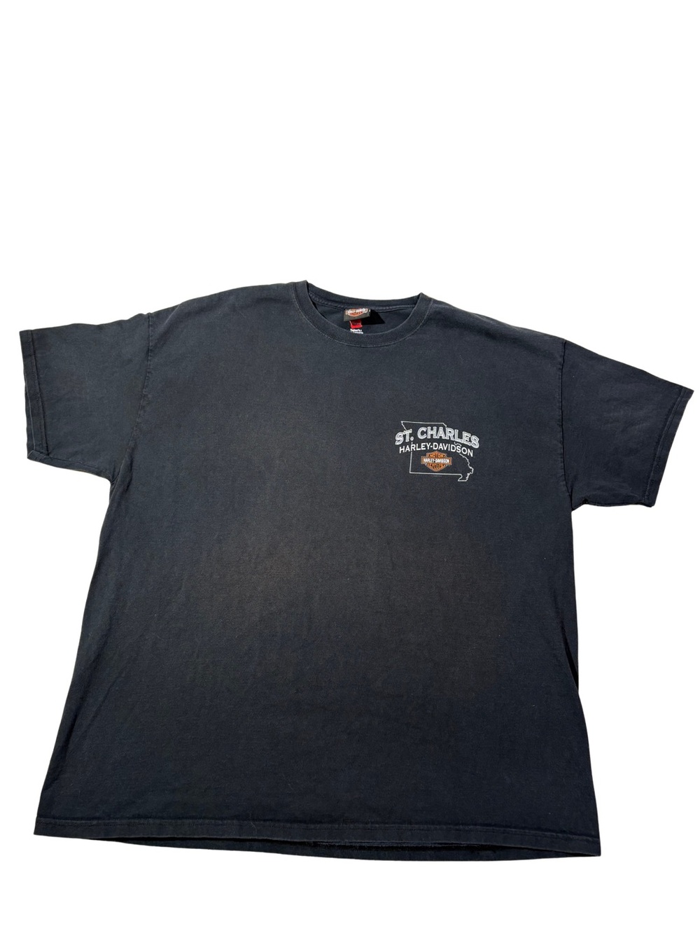 Harley-Davidson Black St. Charles Short Sleeve Tee with Small Chest Logo